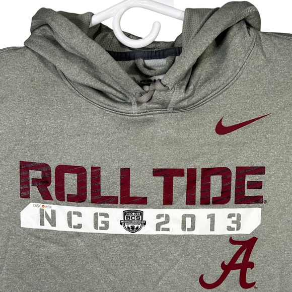 Nike Alabama Roll Tide NCG 2013 NCAA College Football Hoodie Mens XL - Picture 1 of 11